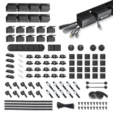 EUREKA ERGONOMIC Cable Management Organizer Kit Cable Raceways 316 PCS, 6 Cab...