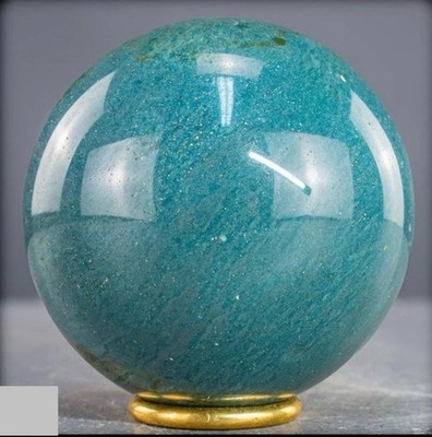 Natural polychrome jasper sphere with oceanic-looking color gradients- 1135.71 g