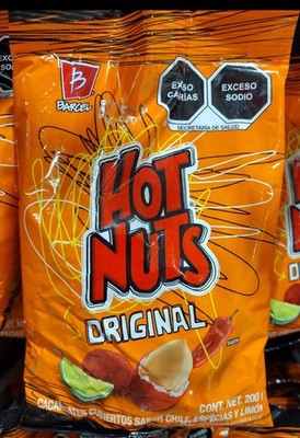 BARCEL ORIGINAL HOT NUTS WITH CHILI AND LIME - BAG OF 200g - FREE SHIPPING 