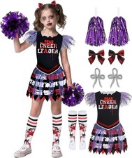 Fun World Kids' Zombie Fearleader Costume , Medium 8 - 10 VV 