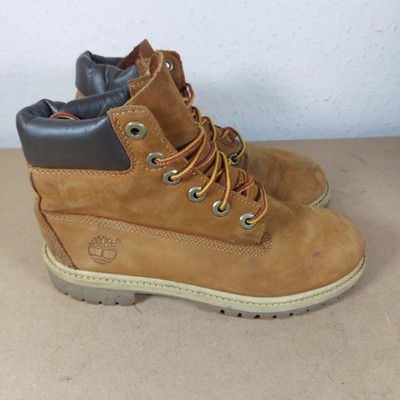 Timberland Boots Leder Arbeit Schnürstiefel Classic Outdoor Gr. UK 4 Gebraucht