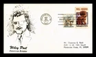 Dr Jim Stamps 25c Wiley Post Aviation Pioneer C96 Reid Thermographed Cachet FDC