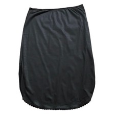 Warners Half Slip Womens Small Vintage Black Nylon Lace Trim Made in USA