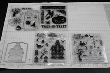 Michaels Halloween Stamps And Die, Lot, Recollections Haunted House, Ghost