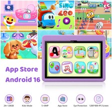 10" Kids Tablet Android 16 Pad 24GB 128GB 1TB TF Learning Games GMS Google play