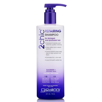 2Chic Repairing Shampoo, 680 Ml, Brombeere & Kokosmilch Für Trockenes, Geschädig