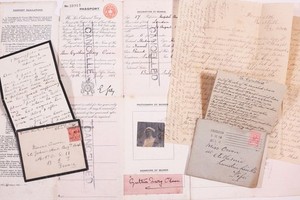 WW1 Nurse Archive – 1915 Passport, Royal Scots Letter & Wartime Correspondence