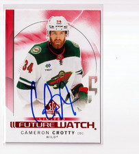 Другие автографом элементы CAMERON CROTTY autographed