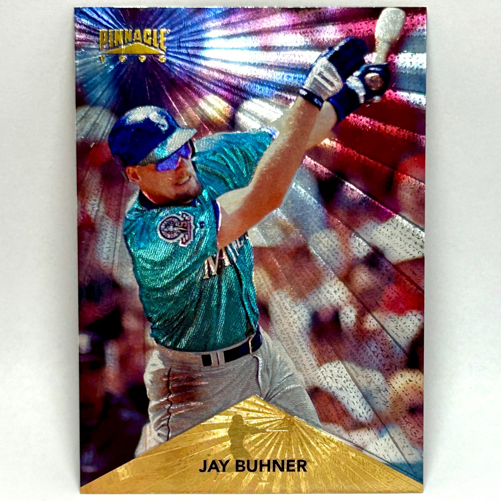 1996 Pinnacle - Starburst  Parallel Jay Buhner #124 Seattle Mariners NM
