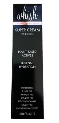 Whish Super Cream W/ Bakuchiol Plant Based Intense Hydration New 4oz