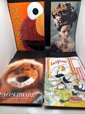 FAO Schwarz Holiday Catalogs 1996 Barbie 1997 Sesame Street 1998Gund 1999 Eloise