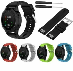 26mm Bracelet en silicone Installer rapidement Band Strap pour Garmin Fenix 5X 3 HR montre