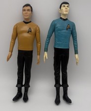 Star Trek Captain Kirk and Spock 11" Figures Lot of 2 - Hamilton Gifts 1991 VTG