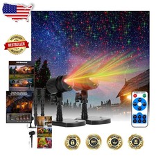 2 Pack Outdoor Laser Projector Lights Red Green Starry