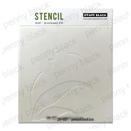 Penny Black Stencils - 3D Orchid Layers 25-027