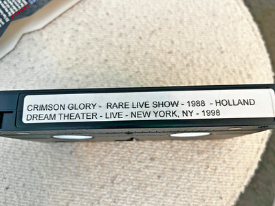 Crimson Glory 1988 Midnight Era / Dream Theater 1998 Live Archive VHS Tape