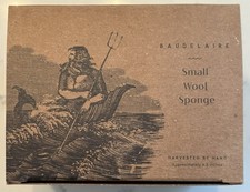 Baudelaire - Small Wool Sponge - Harvested By Hand - 4.5 Inches - New In Box NIB