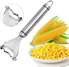 Stainless Steel Corn Cob Peeler Stripper Remover Kitchen Cutter Thresher Tool