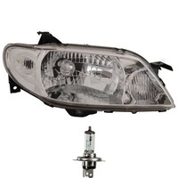Scheinwerfer Links Chrom H4 FüR Mazda 323 F VI BJ Inkl. Osram Lampen