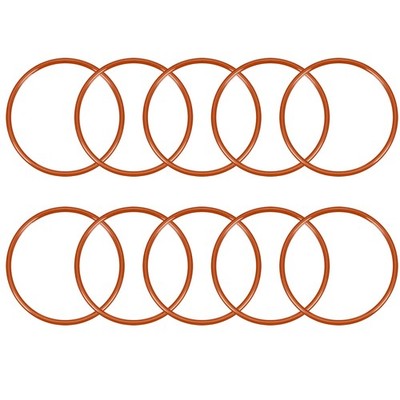 Silicone O-ring 48mmx43.2mmx2.4mm VMQ rings gasket red 10pcs