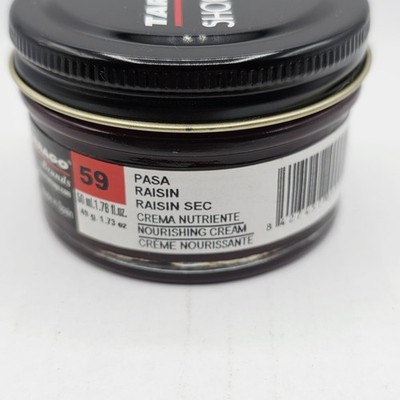 Tarrago Shoe Polish # 59 Raisin Cream Leather Protector 1.76 oz. 50ml Boot