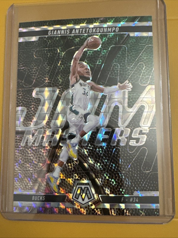 2024-25 Panini Mosaic - Jam Masters Giannis Antetokounmpo #14 Green Mosaic Prizm