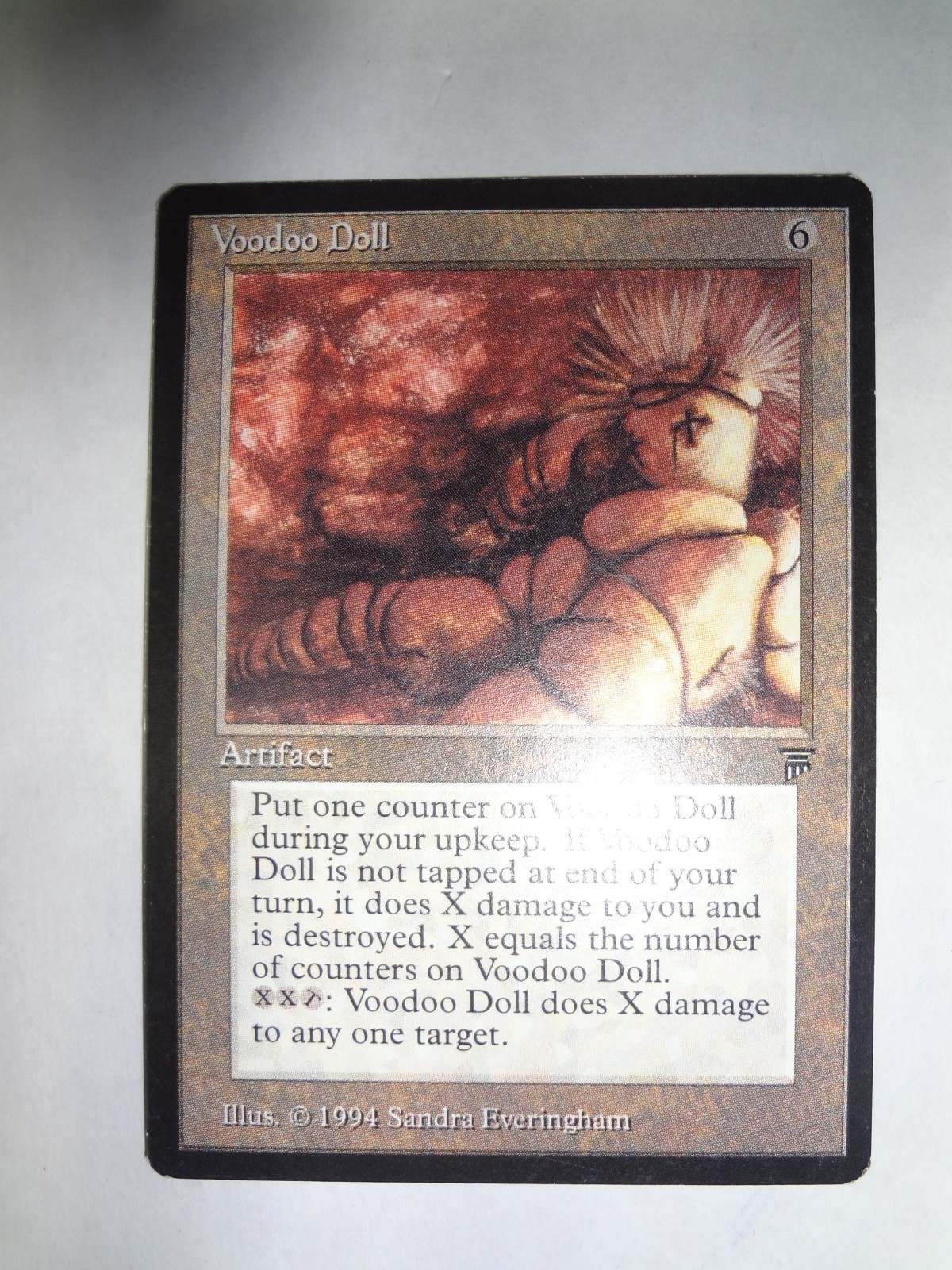 MTG MAGIC THE GATHERING CARD ORIGINAL ENGLISH LEGENDS VOODOO DOLL ARTIFACT RARE