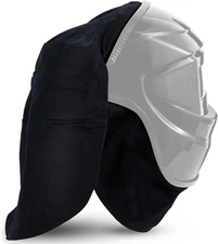 2 Pcs Welding Helmet Cover and Helmet Bib Set, Welding Accessories with Press Fi