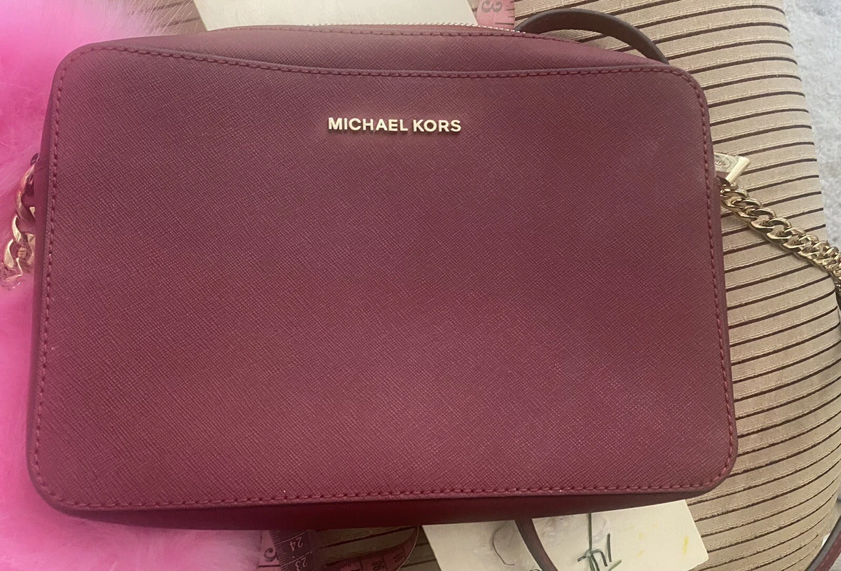 Michael kors jet shop set crossbody oxblood