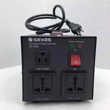 SEYAS 500W Auto Step Up & Step Down Voltage Transformer 110-240VAC