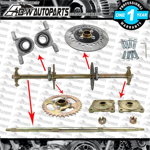 Kit Essieu Arrière 810mm Pour Go-kart, Trike, Quad, ATV - 5 Roues, Moyeu De Direction, Sans Marque