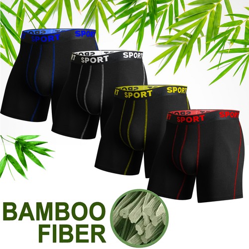 Boxershorts Herren Multipack Männer Unterwäsche Bambusfaser Unterhosen Men Boxer - Bild 3 von 77