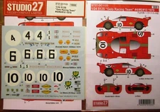 DECAL: 1/24 S271123 !970 Gelo Racing Ferrari 512S
