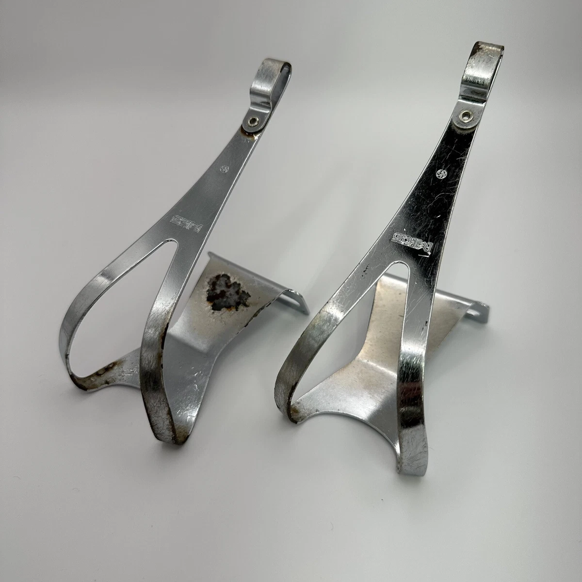 MKS NJS Certified track bike pedal Toe Clips Size LL XL 71mm