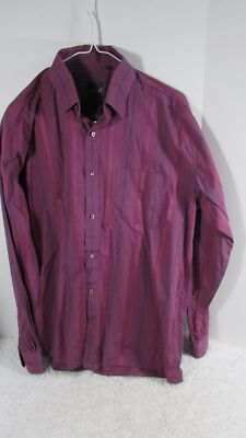 BENZER Long Sleeve Button Up Shirt Mens XLarge 42CM