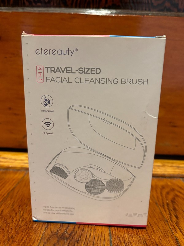 ETEREAUTY 4-in-1 Travel-sized 2 Speed Facial Cleaning Brush
