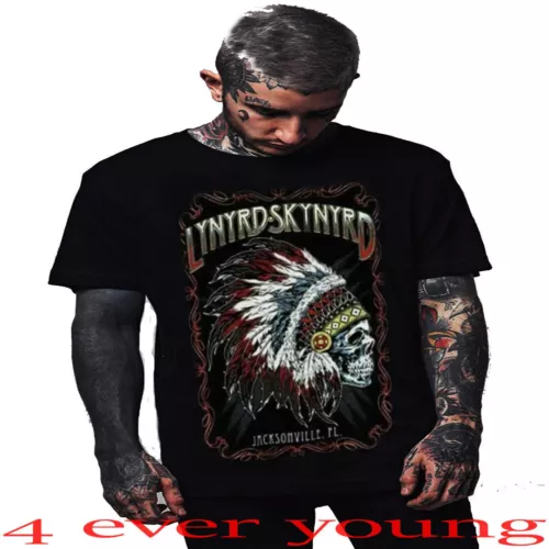 LYNYRD SKYNYRD SKELETON THE CLASSIC ROCK BAND T-SHIRTS HERREN GRÖSSEN