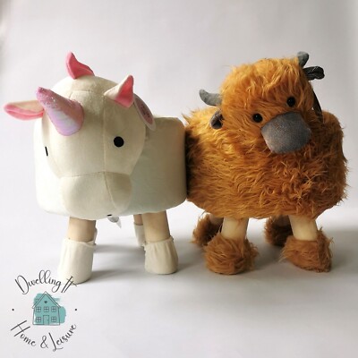 Kinder gepolsterter Hocker weiche Tierform Kinder Kindersitz Fuß Pouf