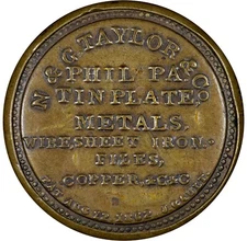 EP-28, 1¢ N & G Taylor, 1862 Encased Postage,Very Fine