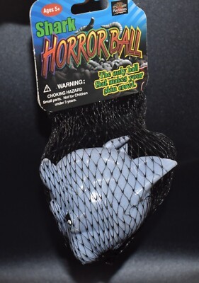 SHARK  Horror Ball Squishy - Play Visions 2008 Ages 5 + Stress Toy RARE NEW