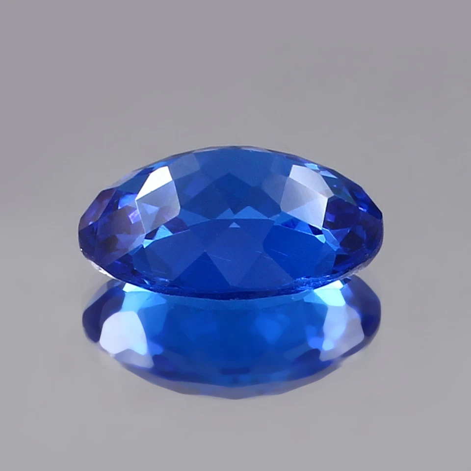 AAA Natürlich Ceylon Kornblumen Blau Spinell Lose Edelstein Oval Schliff 12x8 MM - Bild 4 von 4