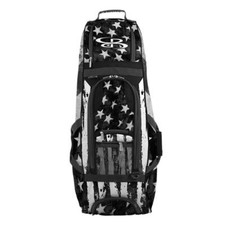 Boombah Spartan 2.0 Rolling Baseball/Softball Duffle Bag - USA Stars Black Ops