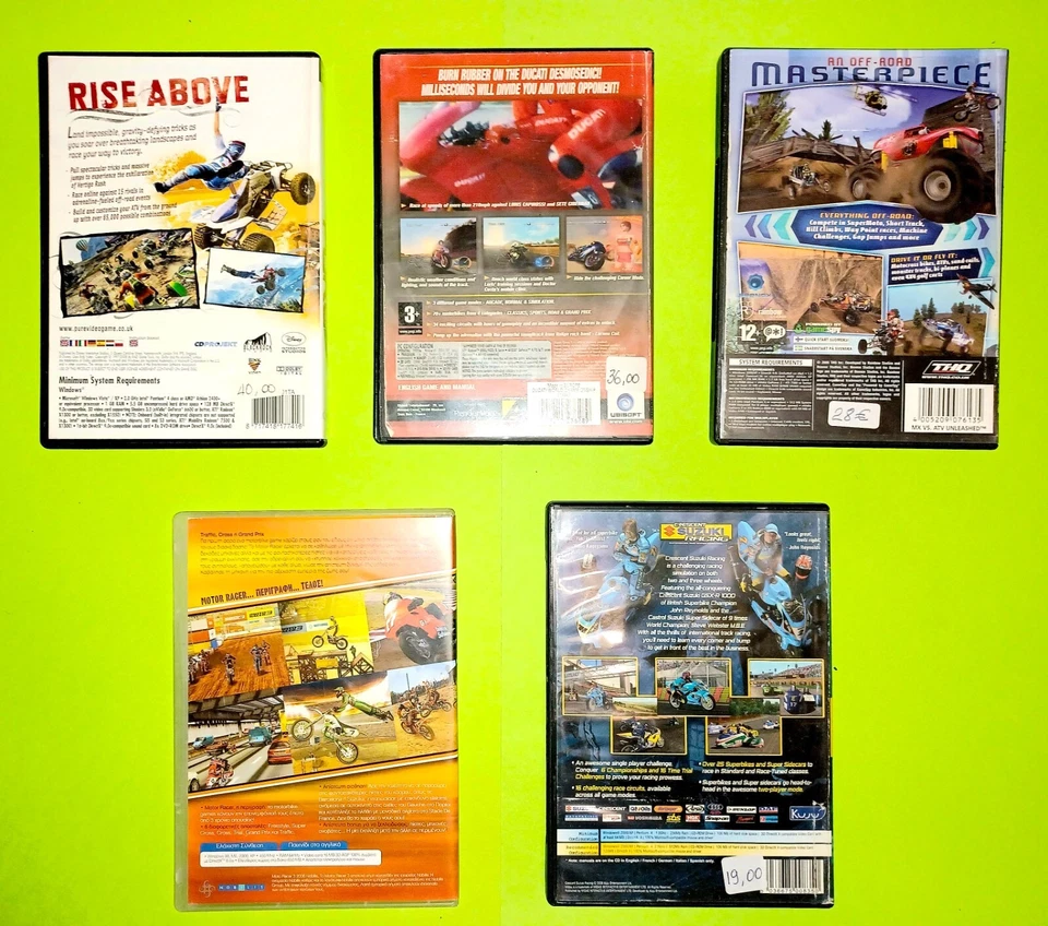 Lot5 Pc Game Pure Ducati MX Vs ATV Unleashed Moto Racer 3 Crescent Suzuki Racing - Image 2 of 3