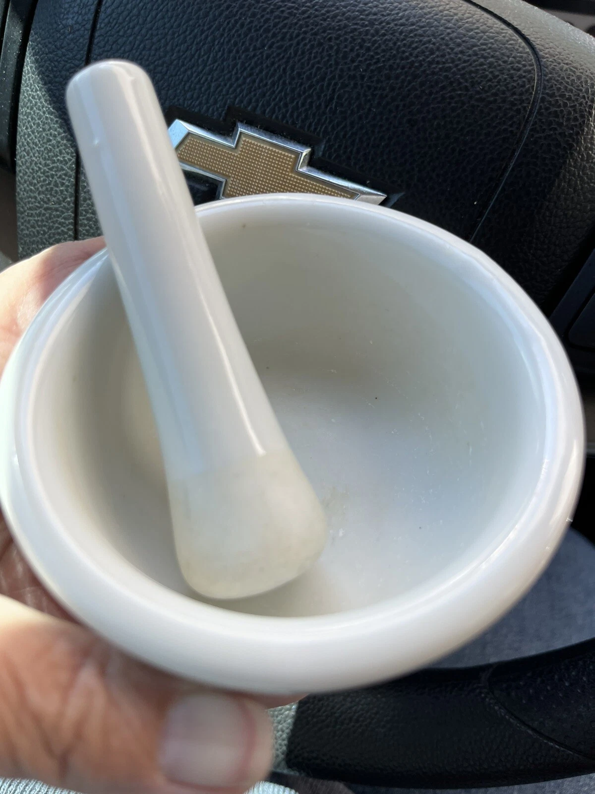 60 mm Mini Porcelain Mortar and Pestle Mixing Grinding Bowl Set Replacement