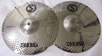 10'' Low Volume Cymbal Hi-Hat Top / Splash Bottom Set SILVER 265/329g Multi-USE