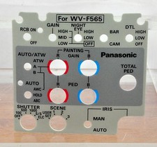 Replacement Control Sticker for Panasonic Remote Unit WV-RC700 or WV-CB700 v.1
