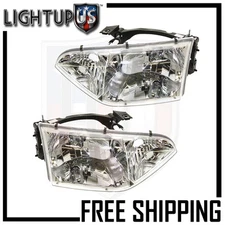 Headlights Headlamps Pair Left right set for 01-02 Nissan Quest