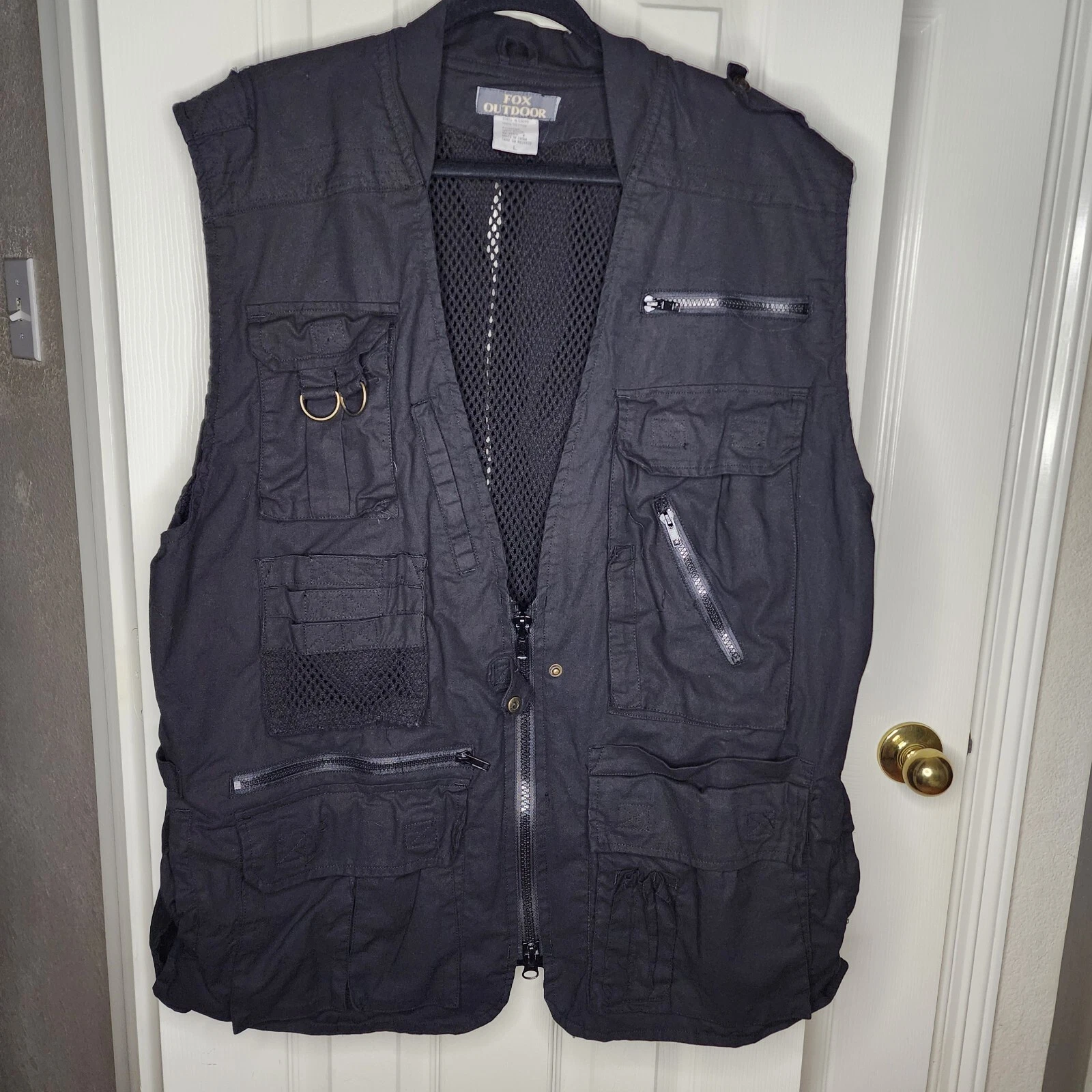 Fox Outdoor Travel Vest Fishing Hunting Camping Hiking Large Pockets