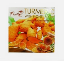 K.Brothers S.Soft7 Turmeric Honey Herbal Soap Skin Care Natural Whitening 120g