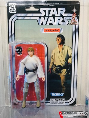 Star Wars 40th Anniversary Black Card 6 Luke Skywalker Farm Boy 17 Afa U8 5 Ebay